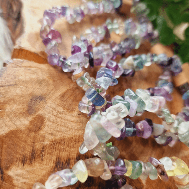 Fluorite Chip Bracelet 