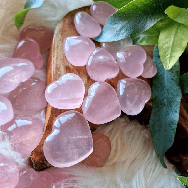 Rose Quartz Small Heart