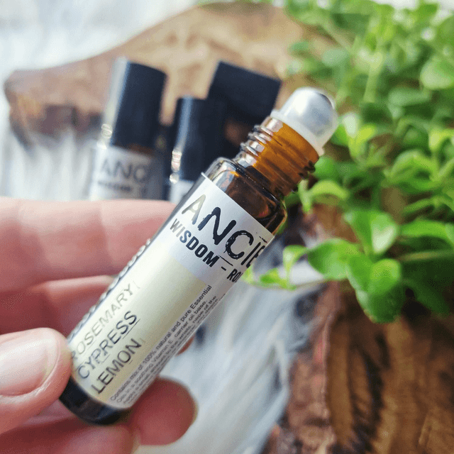 Ancient Wisdom Roller Ball essential oil - Rosemary and Cypress Lemon 