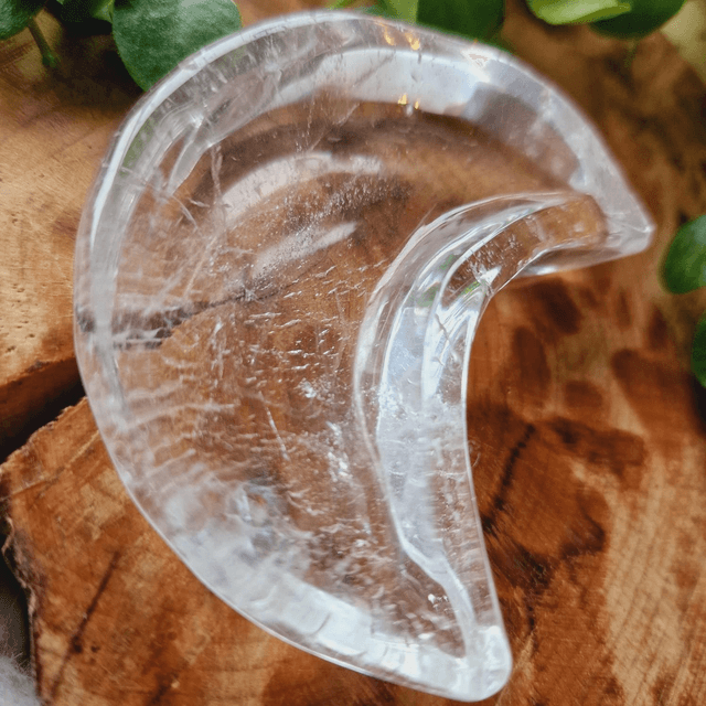 Clear Quartz Moon Bowl 