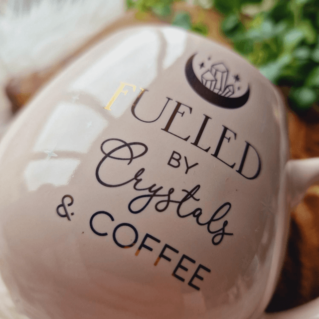 Fueled By Crystals and Coffee Mug