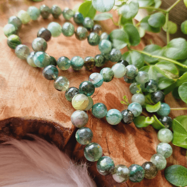 Emerald Quartz Beaded Bracelet 
