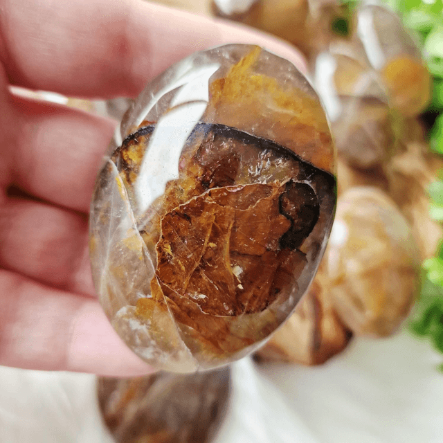 Golden Healer Palms Stone