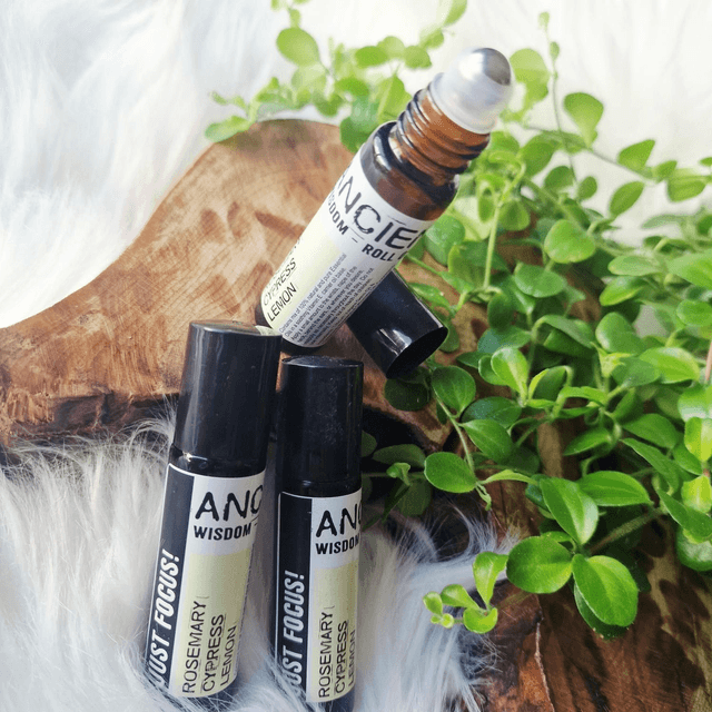 Ancient Wisdom Roller Ball essential oil - Rosemary and Cypress Lemon 