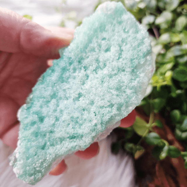 Halite dyed green 