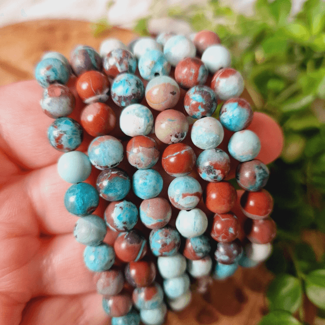 Chrysocolla Beaded Bracelet 