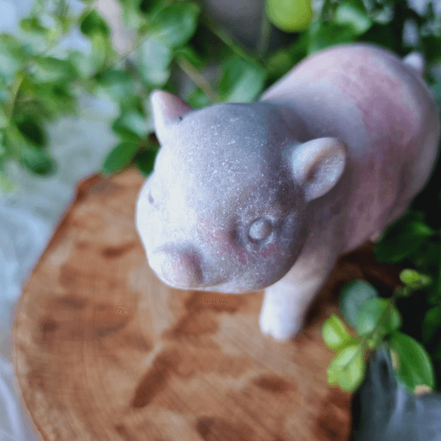 Pink Opal Pig Polished 