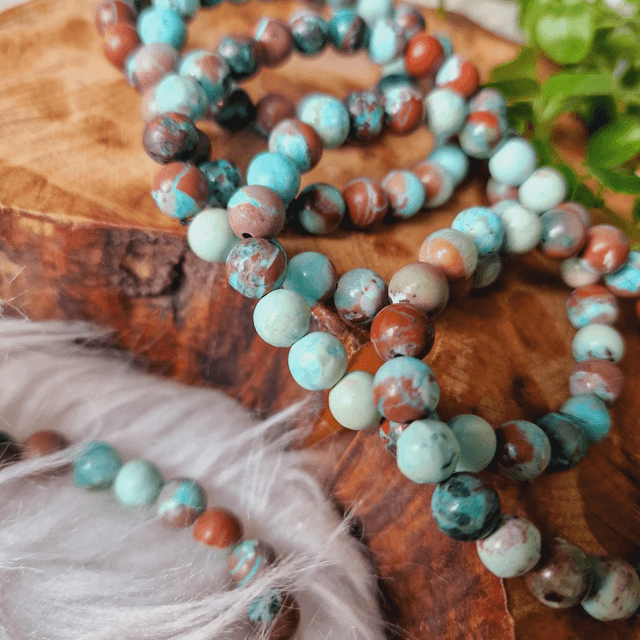 Chrysocolla Beaded Bracelet 