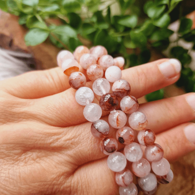 Fire Quartz Beaded Bracelet 