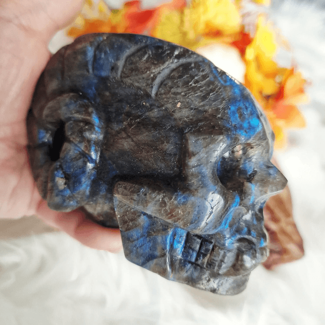 Labradorite ram skull 1100g 