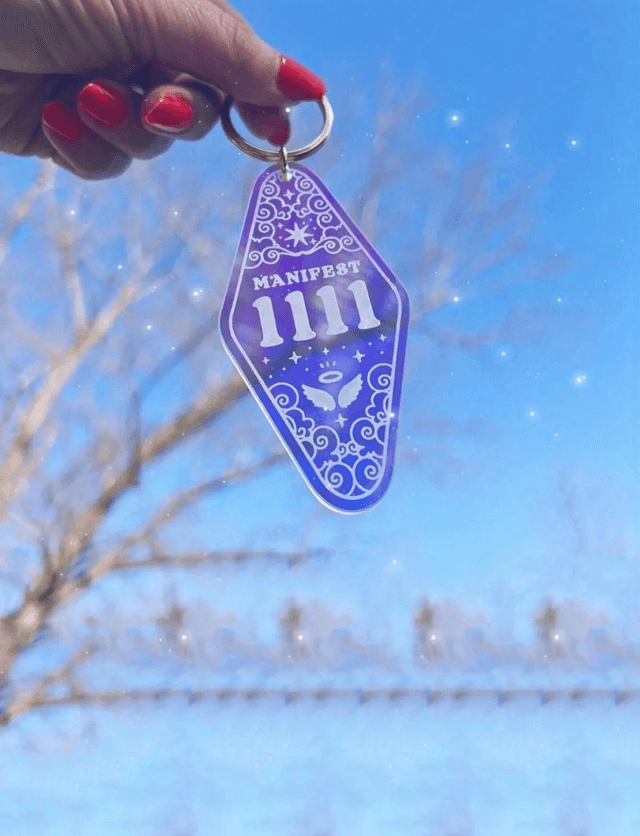 Angel Number Keyring 