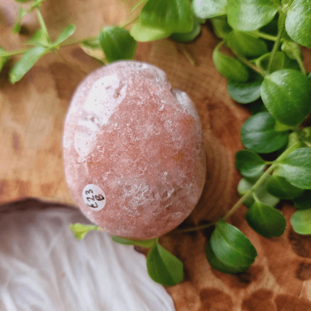 Pink Amethyst Palm with Druzy 