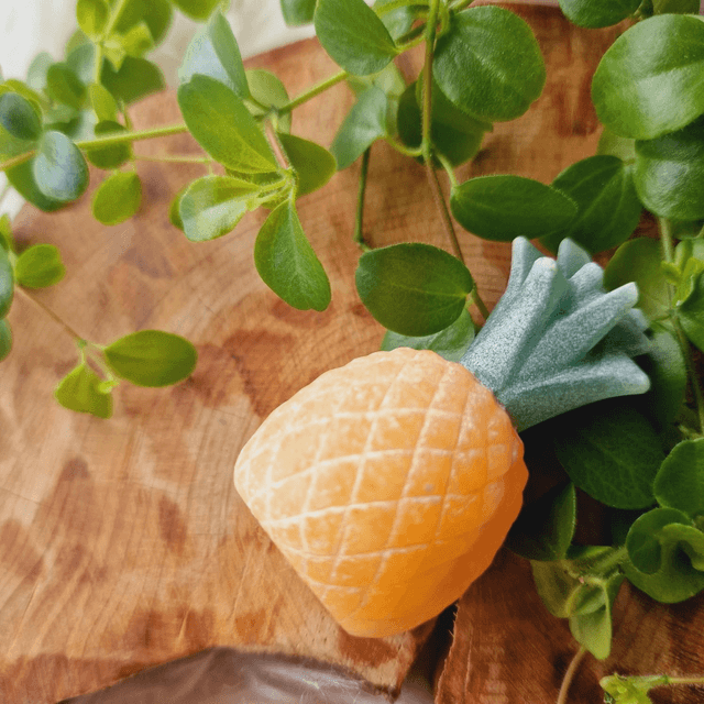 Green Aventurine and Orange Calcite Pineapple
