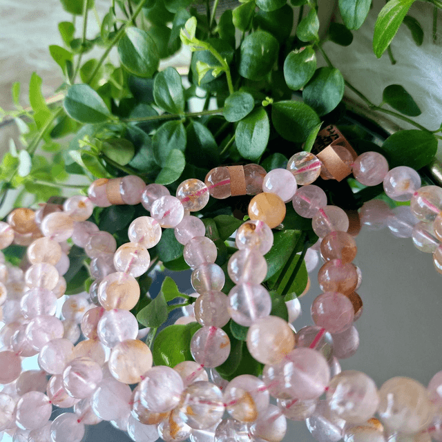 Sakura Starlight Healer Quarts 9mm beaded bracelet 