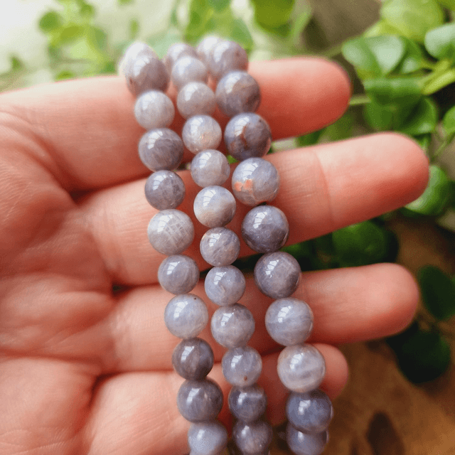 Purple Tanzanite Beaded Bracelet 