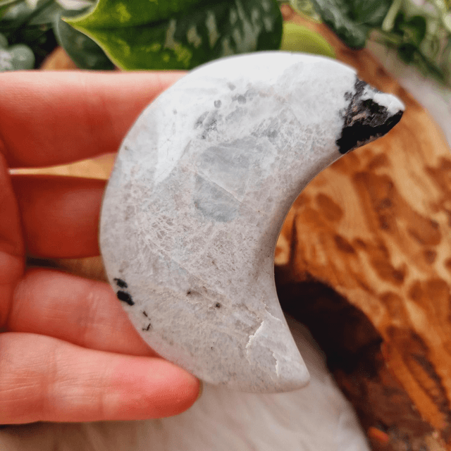 Rainbow Moonstone Moon