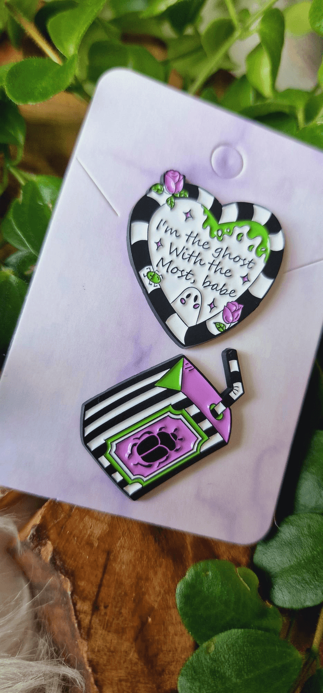 I'm the Ghost with the most babe Pin Badges