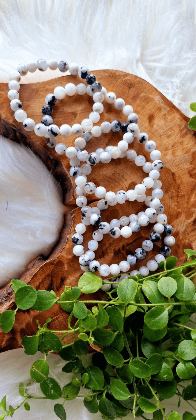 Rainbow Moonstone 8mm Beaded Bracelet 