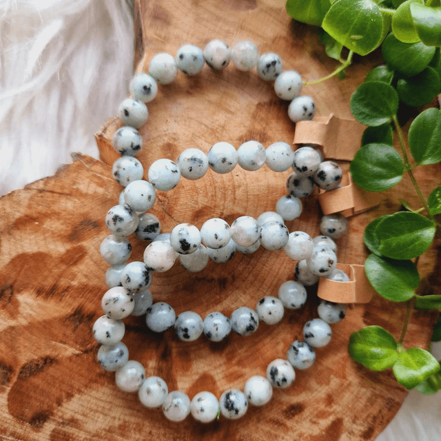 Kiwi Jasper Beaded Bracelet 