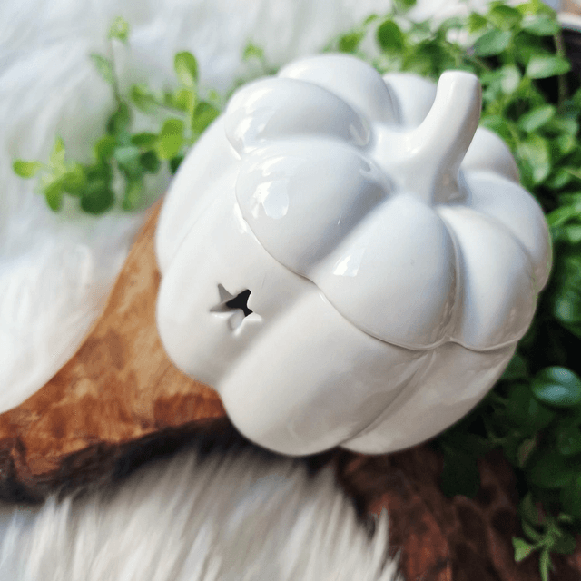 White Pumpkin Oil Burner 