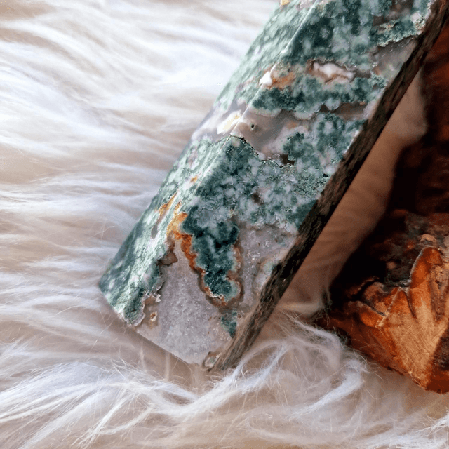 Moss Agate Large Towers