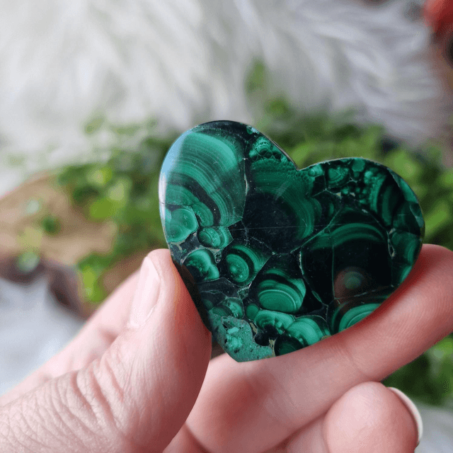 Malachite heart 