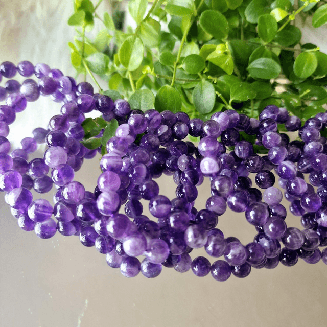 Dream Amethyst 8mm Beaded Bracelet 