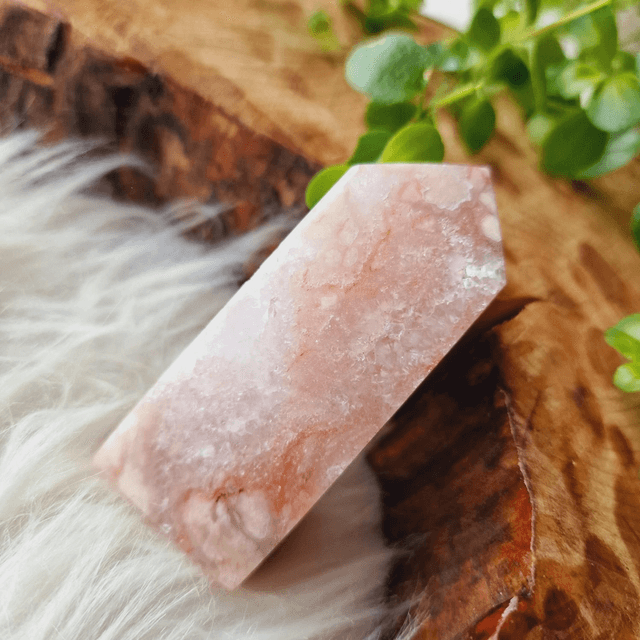 Pink Amethyst and Flower Point 105g
