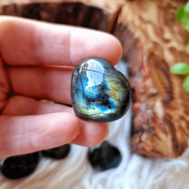 Labradorite Small Heart