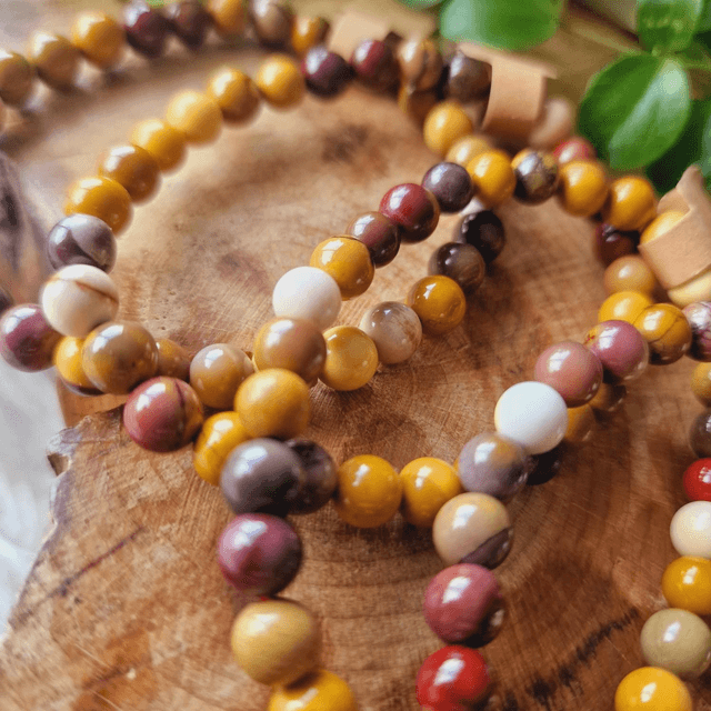 Mookaite 6mm Beaded Bracelet 