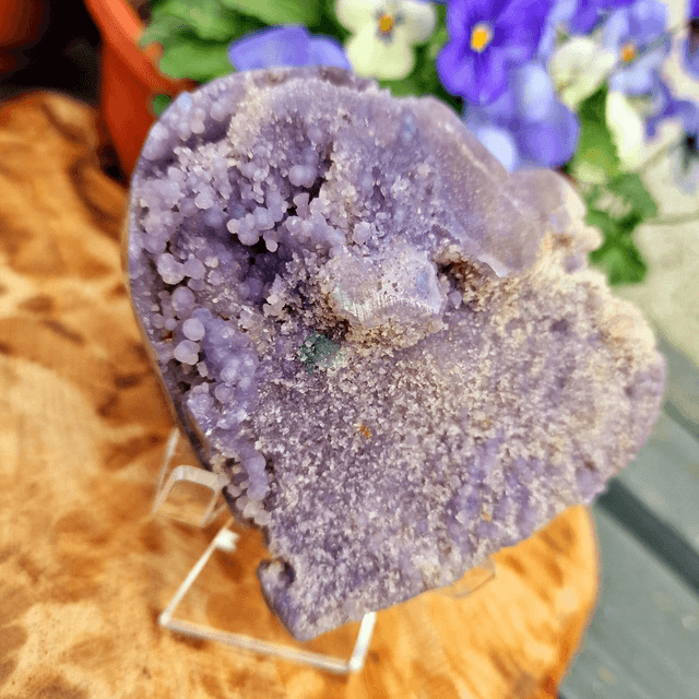 Grape Agate Large heart 