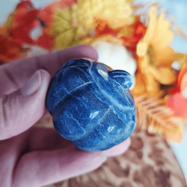 Blue Aventurine pumpkin 