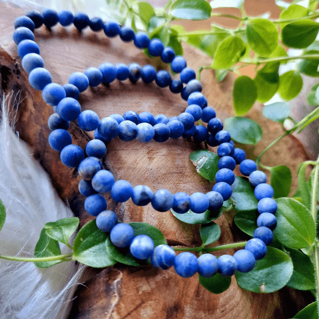 Sodalite Matt 6mm Beaded Bracelet 