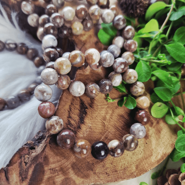 Gobi Agate 10mm beaded bracelet 