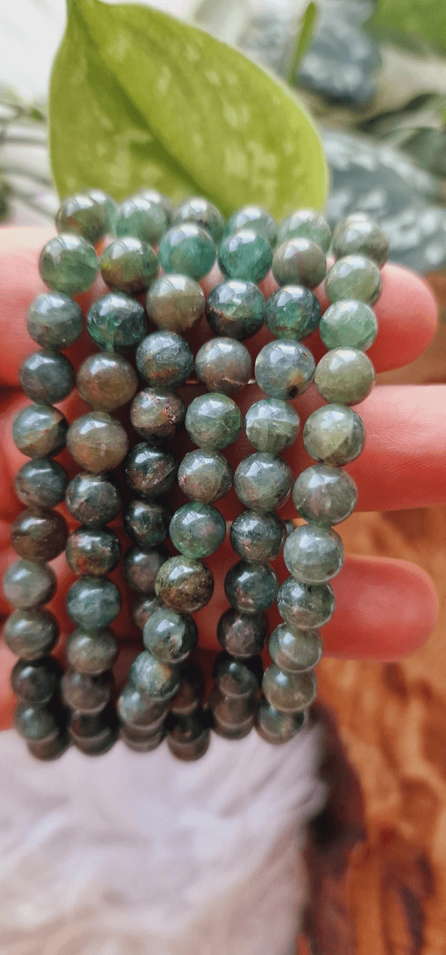 Green Apatite Beaded Bracelet