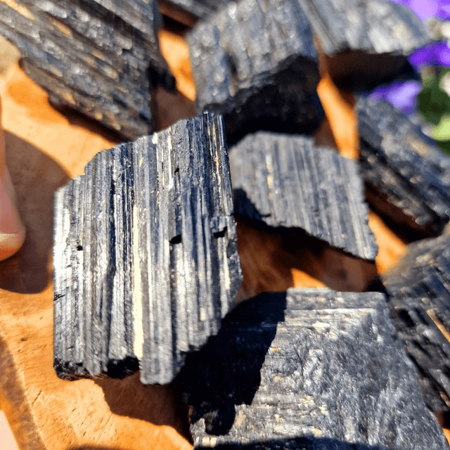 Black Tourmaline Raw Chunks 