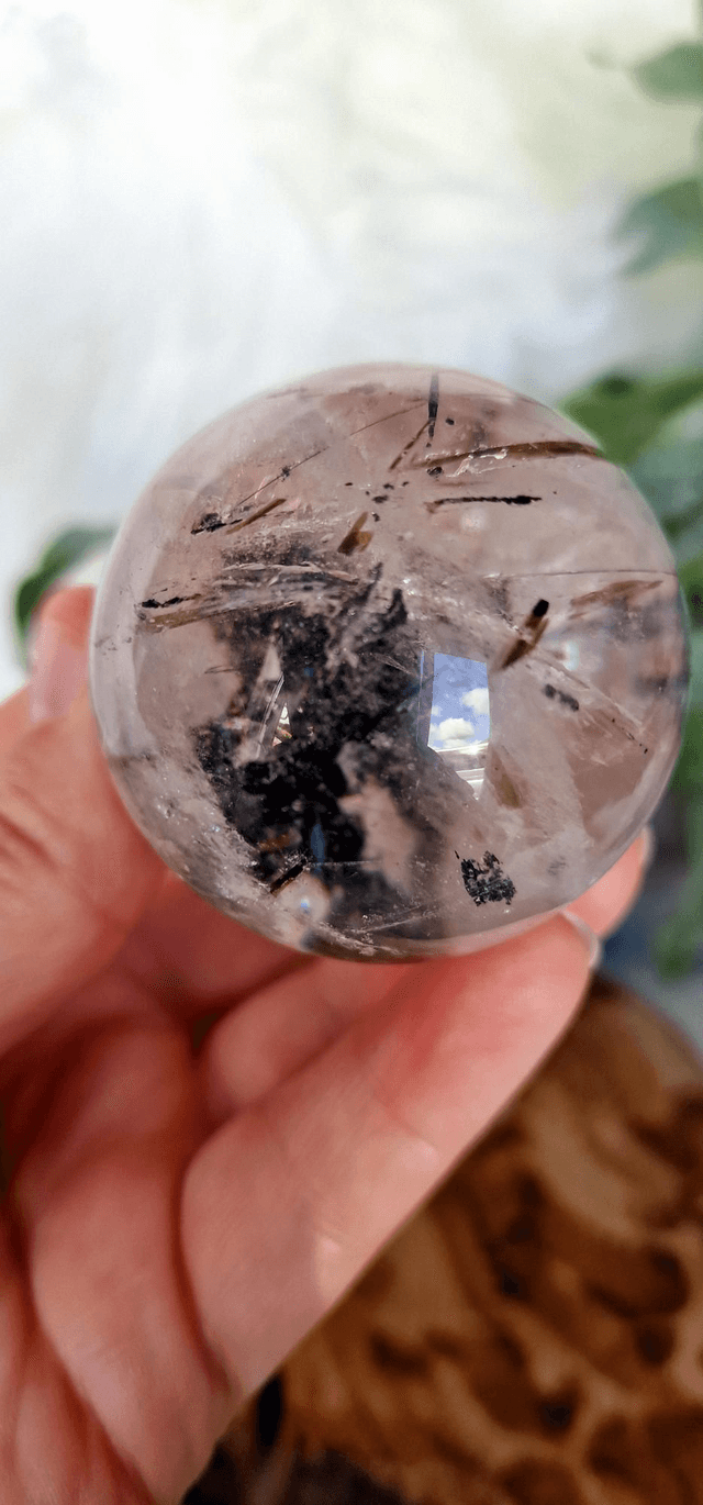 Tourmaline and Green Mica in Clear Quartz Collectors
