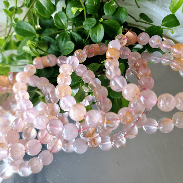 Sakura Starlight Healer Quarts 9mm beaded bracelet 