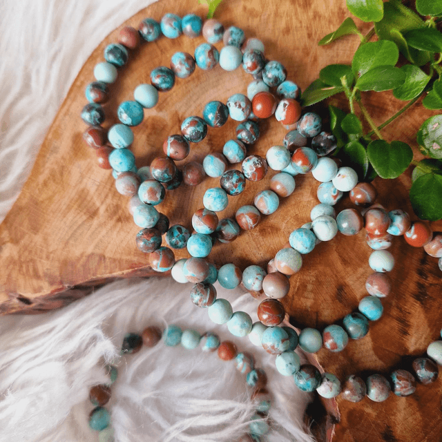 Chrysocolla Beaded Bracelet 