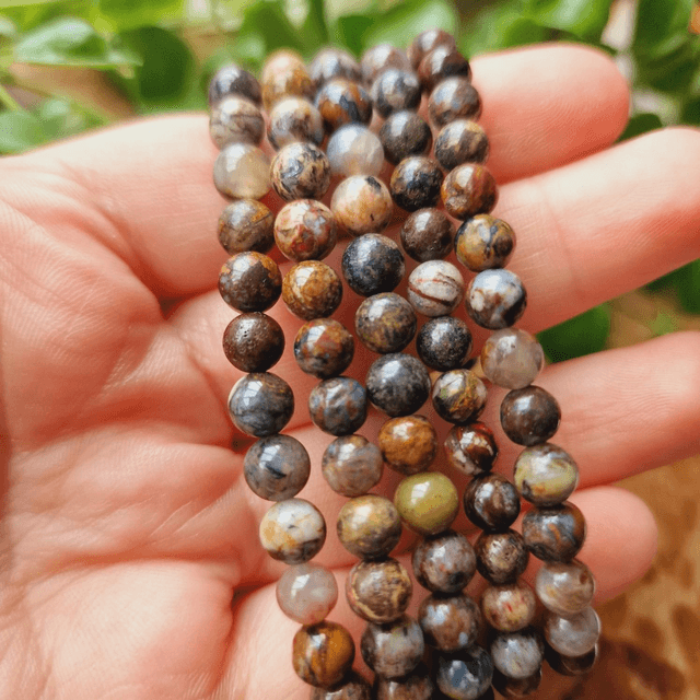 Pietersite 6mm Beaded Bracelet 