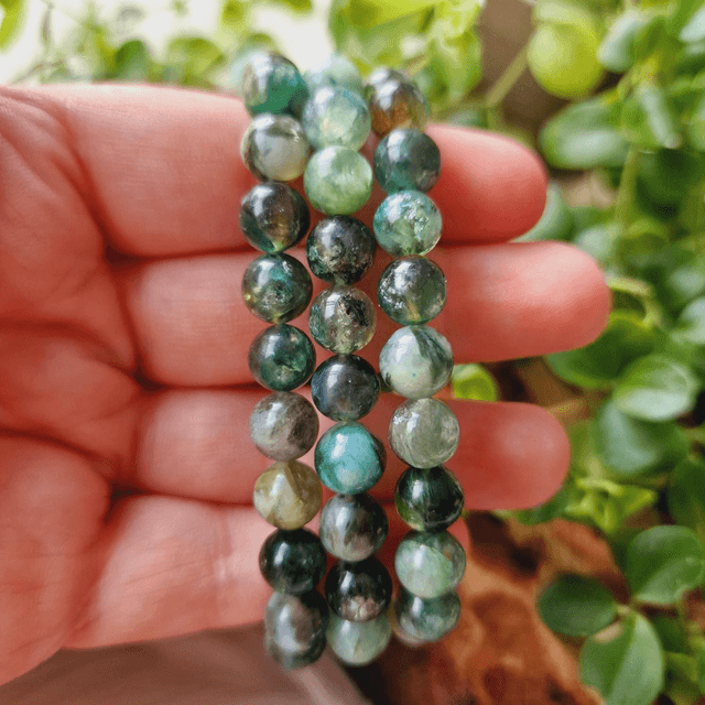 Emerald Quartz Beaded Bracelet 