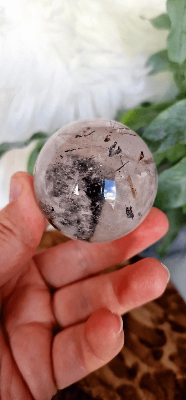 Tourmaline and Green Mica in Clear Quartz Collectors
