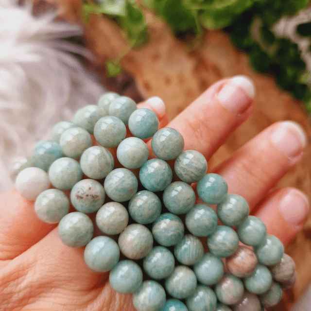 Amazonite 8mm Beaded Bracelet 