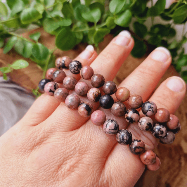 Rhodonite Beaded Bracelet 