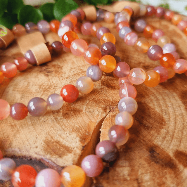 Colourful Agate Beaded Bracelet 