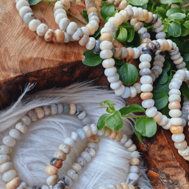  Amazonite Rainbow 8mm disc bracelet 
