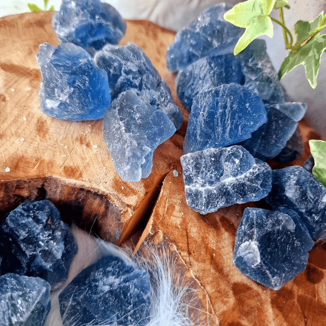 Blue Fluorite raw chunk 