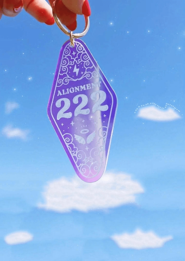 Angel Number Keyring 