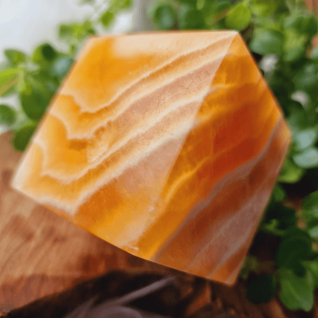 Orange Calcite Cube 440g