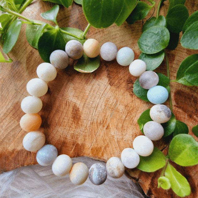 Amazonite Rainbow 8mm Beaded Bracelet 
